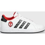 Chlapčenská Tenisová obuv adidas Court bielej farby v športovom štýle z polyuretánu vo veľkosti 38,5 vegánska Zľava 