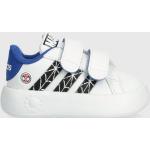 Chlapčenská Tenisová obuv adidas Court bielej farby v športovom štýle z polyuretánu vo veľkosti 20 s motívom Spiderman vegánska Zľava 