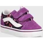 Dievčenská Skate obuv Vans fialovej farby z kože vo veľkosti 20 Zľava 