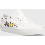 Dievčenská Skate obuv Vans Old Skool bielej farby zo semišu vo veľkosti 35 