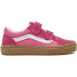Dievčenská Skate obuv Vans Old Skool V ružovej farby zo semišu vo veľkosti 34 