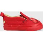 Detská Skate obuv Vans červenej farby z tkaniny vo veľkosti 20 metalické 