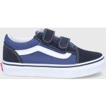 Chlapčenská Skate obuv Vans tmavo modrej farby z kože vo veľkosti 33 
