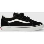 Chlapčenská Skate obuv Vans Old Skool V čiernej farby zo semišu vo veľkosti 34,5 Zľava 
