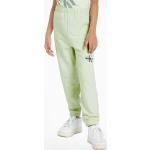 Dievčenské Detské tepláky Calvin Klein Jeans zelenej farby s jednofarebným vzorom z bavlny do 12 rokov v zľave 