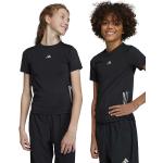 Chlapčenské Detské tričká adidas čiernej farby z polyesteru 