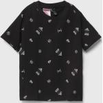 Chlapčenské Detské tričká adidas Star Wars čiernej farby z bavlny s motívom Star Wars v zľave 