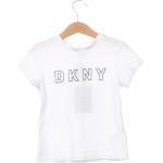 Designer Detské tričká DKNY bielej farby v zľave 