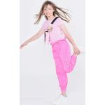 Dievčenské Designer Detské tričká s krátkym rukávom Karl Lagerfeld ružovej farby z bavlny 