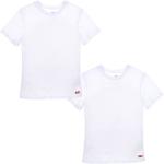 Chlapčenské Detské tričká LEVI´S bielej farby s jednofarebným vzorom z bavlny 