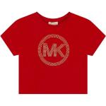 Dievčenské Designer Detské tričká s krátkym rukávom Michael Kors červenej farby z bavlny v zľave 