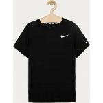 Chlapčenské Detské tričká Nike Kids čiernej farby s jednofarebným vzorom z polyesteru v zľave 