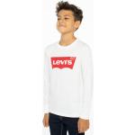 Chlapčenské Detské tričká s dlhým rukávom LEVI´S bielej farby z bavlny do 24 mesiacov s dlhými rukávmi 