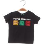 Detské tričká UNITED COLORS OF BENETTON čiernej farby 