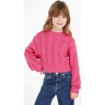 Dievčenské Detské svetre Tommy Hilfiger ružovej farby z bavlny do 6 rokov v zľave 