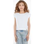 Dievčenské Detské tielka Calvin Klein Jeans bielej farby z bavlny do 8 rokov v zľave 