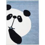Vzorované koberce modrej farby z polypropylénu s motívom: Panda 