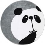 Vzorované koberce sivej farby z polypropylénu s motívom: Panda 