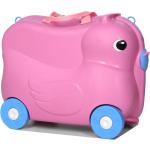 Detské Malé cestovné kufre ružovej farby so zábavným motívom objem 32 l 