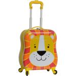 Detské Malé cestovné kufre žltej farby so zvieracím vzorom z plastu objem 30 l 