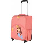 Detské Malé cestovné kufre Travelite Youngster ružovej farby na zips objem 20 l 