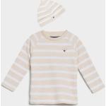 Dojčenské Kojenecké oblečenie Gant hnedej farby s pruhovaným vzorom z bavlny do 6 mesiacov s dlhými rukávmi vhodné do práčky 