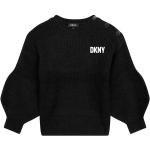 Dievčenské Designer Detské svetre DKNY čiernej farby z polyesteru s okrúhlym výstrihom 
