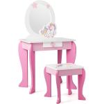 Toaletné stolíky ružovej farby z borovicového dreva 