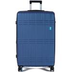 Pánske Veľké cestovné kufre Dielle modrej farby v zľave 