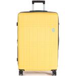 Dámske Veľké cestovné kufre Dielle žltej farby v zľave 