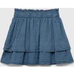 Dievčenské sukne modrej farby z lyocellu do 12 rokov udržateľná móda 