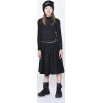 Designer Dievčenské sukne DKNY čiernej farby v trblietavom štýle z viskózy s glitrami 