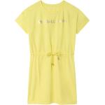 Designer Dievčenské áčkové šaty Michael Kors žltej farby z bavlny 