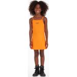 Dievčenské áčkové šaty Calvin Klein Jeans oranžovej farby z viskózy v zľave 