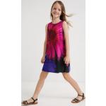 Dievčenské áčkové šaty Desigual Desigual fialovej farby z bavlny do 10 rokov v zľave 