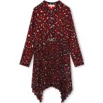 Designer Dievčenské áčkové šaty Michael Kors červenej farby z viskózy do 4 rokov v zľave 