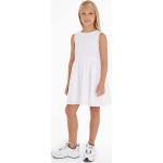 Dievčenské áčkové šaty Tommy Hilfiger bielej farby z viskózy do 24 mesiacov v zľave 