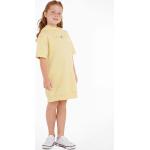 Dievčenské šaty Tommy Hilfiger žltej farby v ležérnom štýle z bavlny do 12 rokov 