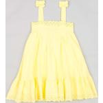 Dievčenské šaty zippy žltej farby z bavlny 