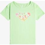 Dievčenské Detské tričká s krátkym rukávom Roxy Roxy BIO svetlo zelenej farby z tričkoviny v zľave udržateľná móda 