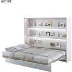 Dvojlôžkové postele bielej farby z laminátu vysoko lesklý povrch 