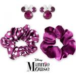 Súpravy šperkov DISNEY fialovej farby s motívom Duckburg / Mickey Mouse & Friends 2 ks balenie v zľave 