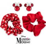 Súpravy šperkov DISNEY červenej farby s motívom Duckburg / Mickey Mouse & Friends 2 ks balenie v zľave 