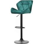 Barové stoličky zelenej farby v modernom štýle zo zamatu 