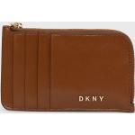 Dámske Designer Malé peňaženky DKNY hnedej farby v zľave 