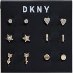 Dámske Zlaté náušnice DKNY zlatej farby v zľave 