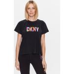 Dámske Designer Polo tričká DKNY čiernej farby v športovom štýle z bavlny vo veľkosti XS v zľave 