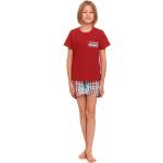 Dievčenské Detské pyžamá doctor nap tmavo červenej farby v zľave 