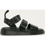 Dámske Kožené sandále Dr. Martens Gryphon čiernej farby zo syntetiky vo veľkosti 45 v zľave na leto 