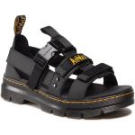 Pánske Kožené sandále Dr. Martens čiernej farby vo veľkosti 40 v zľave na leto 